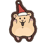 Happy Golden Hamster Sticker