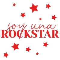 impulsaturockstar pink mood red star Sticker