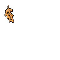 Autumn Leaves Illustration Sticker