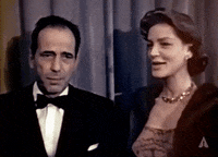 humphrey bogart celebrity couple GIF by The Academy Awards