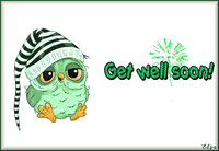 Get Well Soon Animated Card GIF