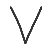 V Sticker