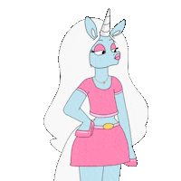 K Ok Sticker by Glow The Unicorn