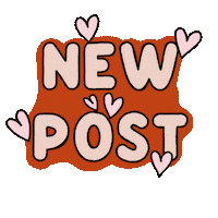 New Post Words Sticker