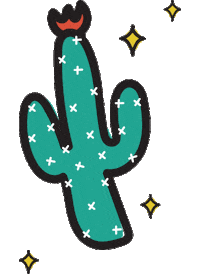 Cactus Sticker by Succulent Studios