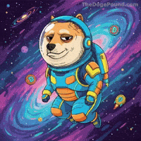 Floating To The Moon GIF by Doge Pound
