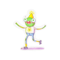 Happy Art Sticker