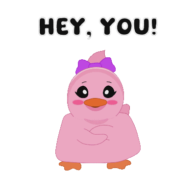 Hey You Hello Sticker by MeetDuckey