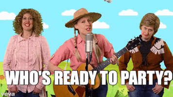 CarlaDelaney party tv news singing GIF