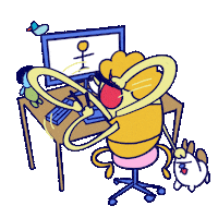 magicalcorneranimator graphic designer cuac cuac design cuac ilustrando Sticker