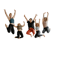 Happy Feliz Sticker by NOW Yoga PDX