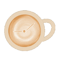 Tired Coffee Time Sticker