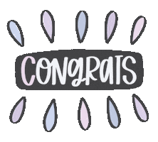 Congratulations Congrats Sticker by The Maker's Mind