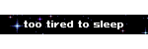 Tired Pixel Sticker