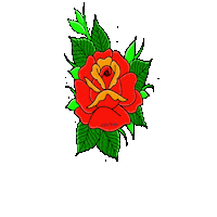 Thetatutribe rose tattoo tatulaz tattoogoo Sticker