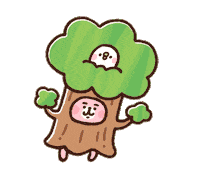 うさぎ 鳥 Sticker by Kanahei