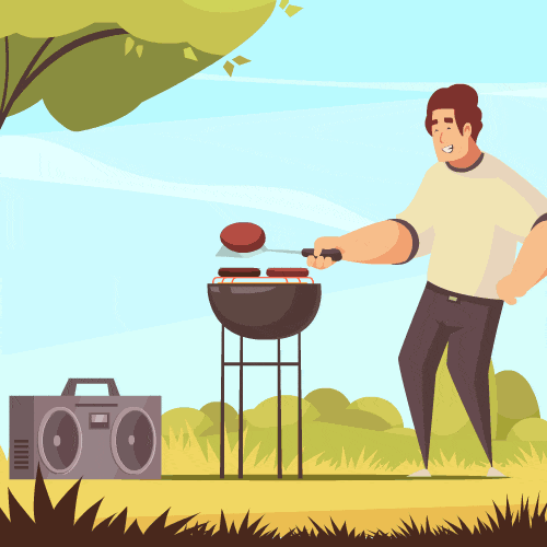 Friends Grilling GIF by Vitacost