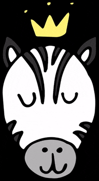KristinaChereda queen joy crown zebra GIF