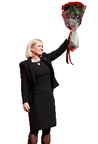 Ros Tack Sticker by Socialdemokraterna