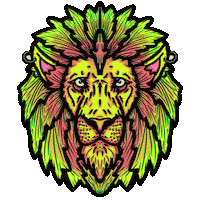 Neon Weed Sticker