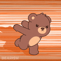 Teddy Bear Running GIF by BEARISH