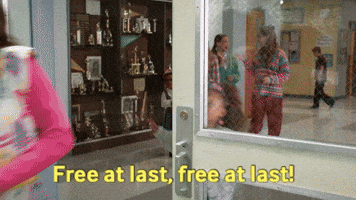 Im Free Schools Out GIF by ABC Network