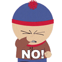 Stan Marsh No Sticker by South Park