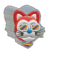 Cat Rainbow Sticker by The LSD Hotel