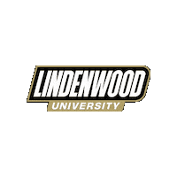Black And Gold Lions Sticker by Lindenwood University