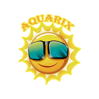 Aquatixclub sol amarillo aquababy aquatix Sticker