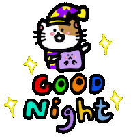 Night 貓 Sticker by Playbear520_TW