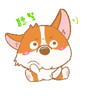 corgitimes101 corgi shocking 哥基 驚訝 Sticker