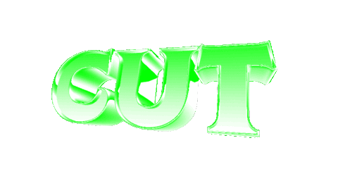 text cut Sticker