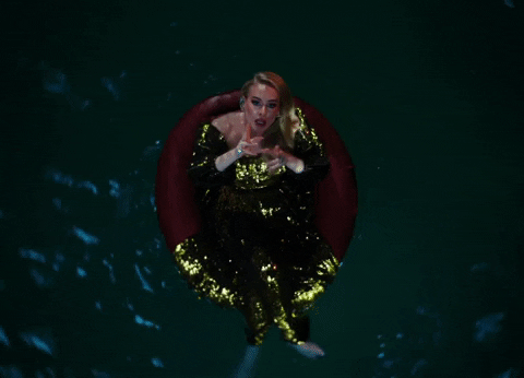 Lazy River Floating GIF by Adele