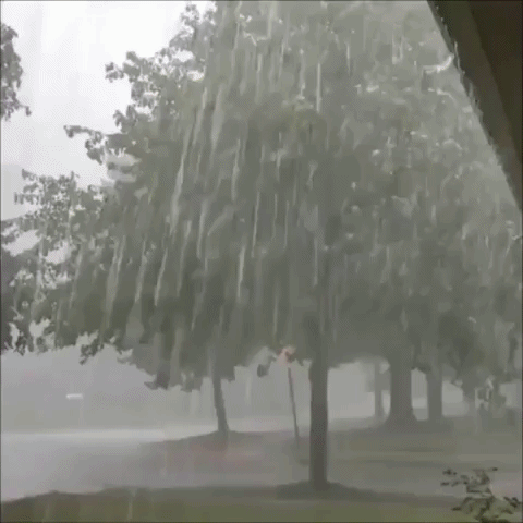 Storm Brings Hail to South Michigan