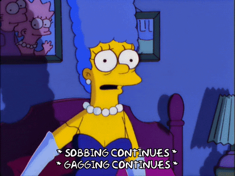 sad marge simpson GIF