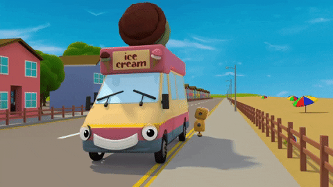 Ice Cream Fire GIF by moonbug