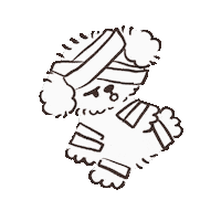Bye-Bye Dog Sticker by koimoffee