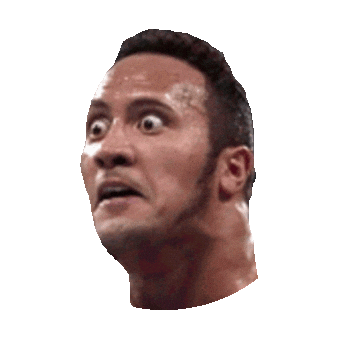 the rock what STICKER by imoji