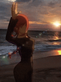 eyesore_edits animation beach manga chainsaw man GIF