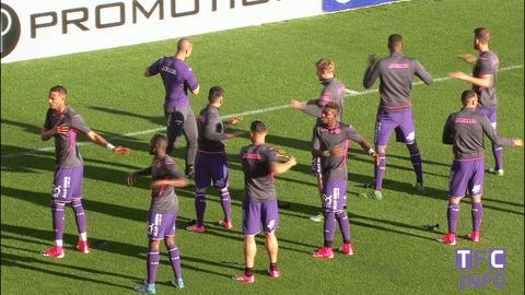 ligue 1 dancing GIF by Toulouse Football Club
