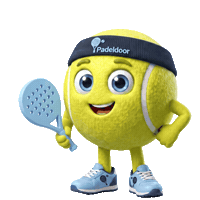 padeldoor thumbs up wink mascot padel Sticker