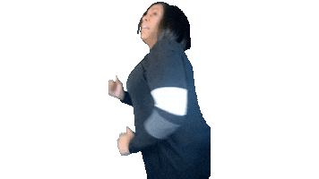 ComedianHollyLogan horror bye running run Sticker