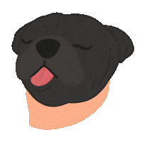 Happy Dog Sticker