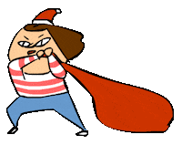 happy santa claus Sticker by bimay