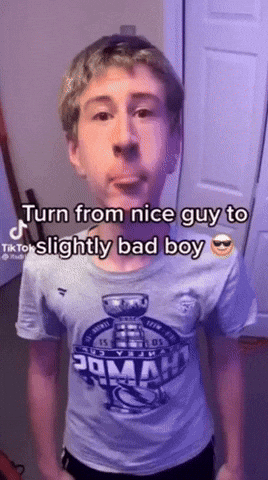 Bad Boy Cringe GIF