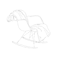 Illustration Chair Sticker