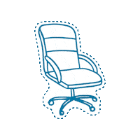 Stuhl Sticker by Ernst Granzow