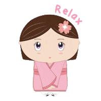 Japan Relax Sticker by Genki