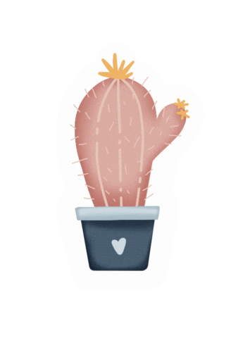 Happy Cactus Sticker